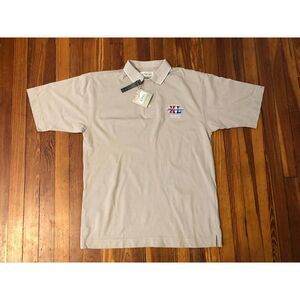 Pittsburgh Steelers Super Bowl XL champions Cutter and Buck Polo Mens Tan NWT